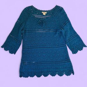 Lucky-brand Women's Blue Blouse